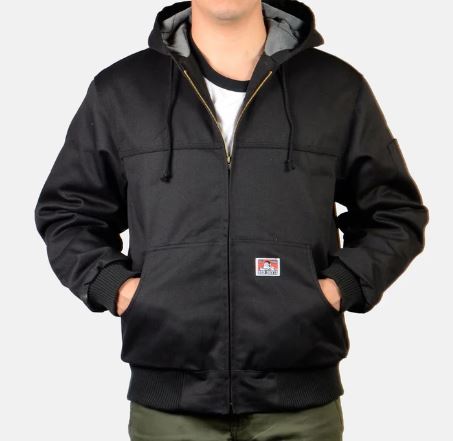 Full-Zip Hooded Jacket - Black