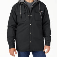 Style# TJ213  Water Repellent Duck Hooded Shirt Jacket