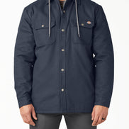 Style# TJ213  Water Repellent Duck Hooded Shirt Jacket