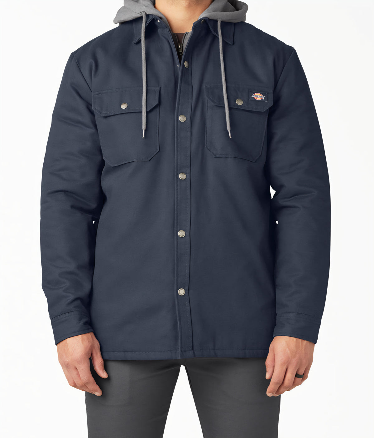 Style# TJ213  Water Repellent Duck Hooded Shirt Jacket