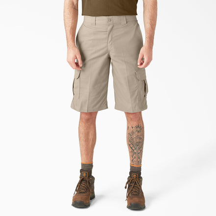 FLEX Relaxed Fit Cargo Shorts, 13"