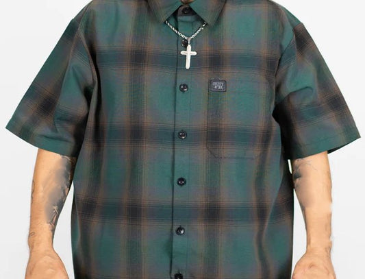 FB County Short Sleeve Checker Flannel Shirt