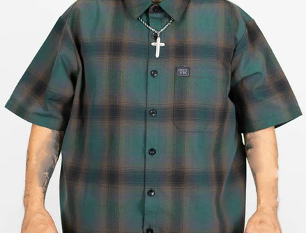 FB County Short Sleeve Checker Flannel Shirt